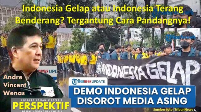 Andre Vincent Wenas, MM, MBA., Pemerhati Masalah Ekonomi dan Politik, Direktur Eksekutif Lembaga Kajian Strategis PERSPEKTIF (LKSP), Jakarta