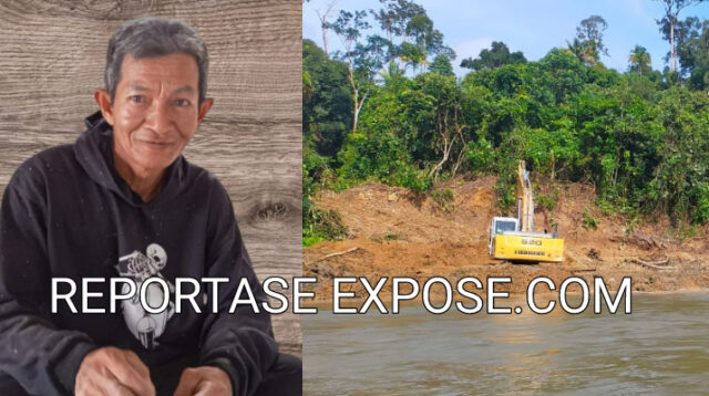Ketua RT X Kampung Tutung, Heldi pertanyakan Kegiatan penambangan emas di Kampung Tutung kecamatan Linggang Bigung diduga ilegal tanpa izin. Rabu (26/2/2024) Penulis : Johansyah