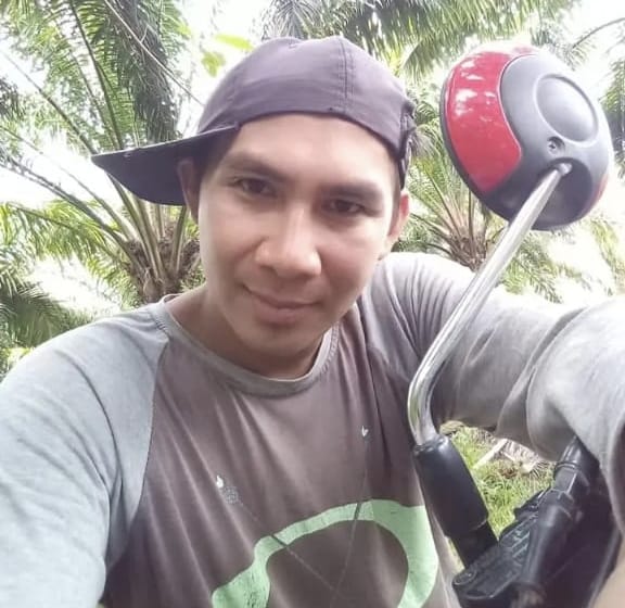 Surpryadi, Tersangka kasus pencurian pupuk di PT ARI kampung Bentas Kecamatan Siluq Ngurai