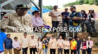 Fraksi Golkar DPRD Kutai Barat bersama sejumlah anggota fraksi gabungan dari Partai Hanura, PAN, dan Perindo melakukan peninjauan langsung ke lokasi proyek pembangunan jalan poros Kampung Muara Karangan, Kecamatan Mook Manaar Bulatn (MMB), Jumat (3/10/2025). Penulis: Johansyah