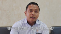 Eksklusif: Juru Bicara Pengadilan Negeri Kutai Barat, Syukur Kasih Lase, memberikan keterangan kepada reportaseexpose.com di Kantor PN Kutai Barat. Senin (23/2/2026) Penulis: Johansyah