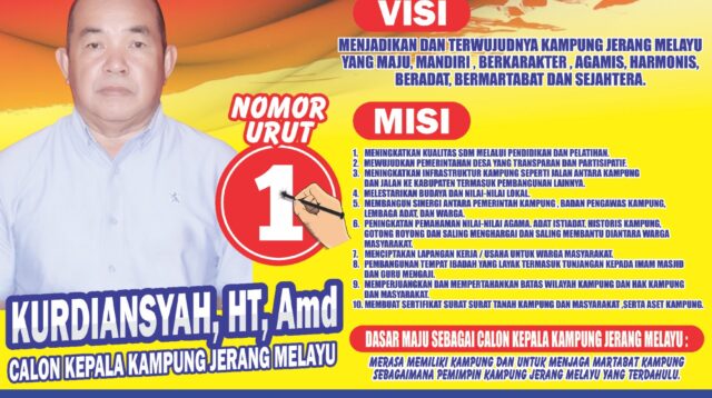 Kurdiansyah resmi terpilih sebagai Kepala Kampung Jerang Melayu, Kecamatan Muara Pahu, Kabupaten Kutai Barat, Minggu (12/4/2026). (Penulis: Johansyah)