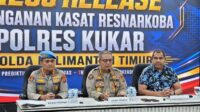 Penetapan AKP Yohanes Bonar Adiguna (YBA) sebagai tersangka kasus dugaan narkotika golongan II jenis etomidate menyita perhatian publik di Kalimantan Timur, Minggu (17/5/2026). (Pandawa Borniat/Kompas.com)