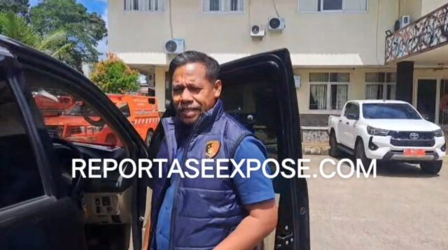 Kanit Tipikor Polres Kubar, Aiptu M. Daud membenarkan adanya penggeledahan di Kantor BPBD Kutai Barat, Selasa (9/6/2026) Penulis: Johansyah
