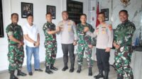 Komandan Yon TP 827/MCY, Letkol Inf. Syarifuddin Sinaga, melakukan kunjungan silaturahmi ke Mapolres Kutai Barat untuk bertemu dengan Kapolres Kutai Barat yang baru, AKBP Haris Kurniawan, S.I.K., M.I.K., Selasa (14/7/2026). Kunjungan ini merupakan wujud nyata komitmen TNI dan Polri di Kabupaten Kutai Barat dalam menjaga soliditas serta stabilitas keamanan dan ketertiban masyarakat (kamtibmas).