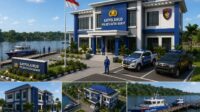 POLEMIK SKALA PRIORITAS: Ilustrasi alokasi anggaran Rp4,73 miliar untuk Pembangunan Kantor Polairud Polres Kutai Barat TA 2026. Kebijakan ini menuai sorotan publik yang menilai perbaikan akses jalan pedalaman yang rusak parah seharusnya lebih diprioritaskan.