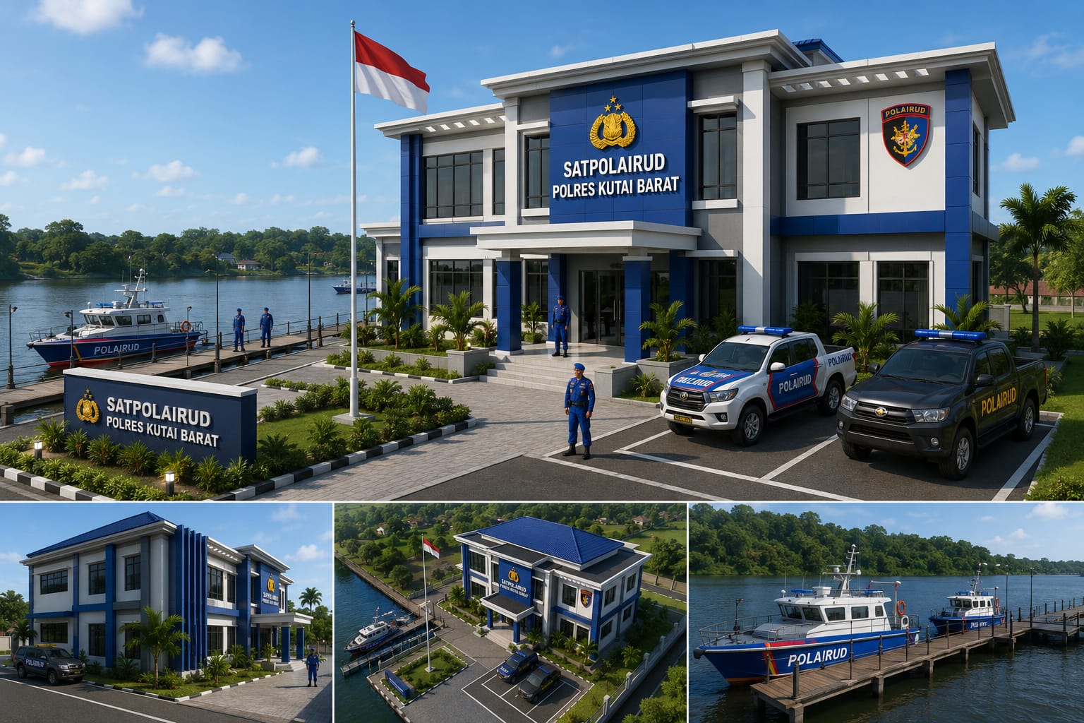 POLEMIK SKALA PRIORITAS: Ilustrasi alokasi anggaran Rp4,73 miliar untuk Pembangunan Kantor Polairud Polres Kutai Barat TA 2026. Kebijakan ini menuai sorotan publik yang menilai perbaikan akses jalan pedalaman yang rusak parah seharusnya lebih diprioritaskan.
